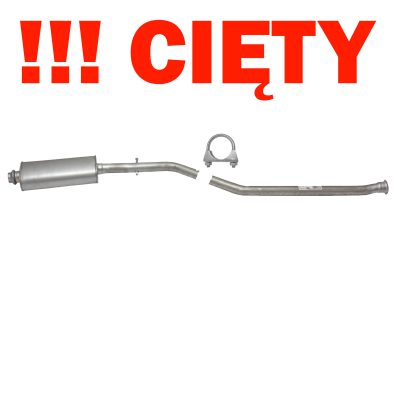 Tłumik Partner 1.1i, 1.4i, 1.8i kat.srod.