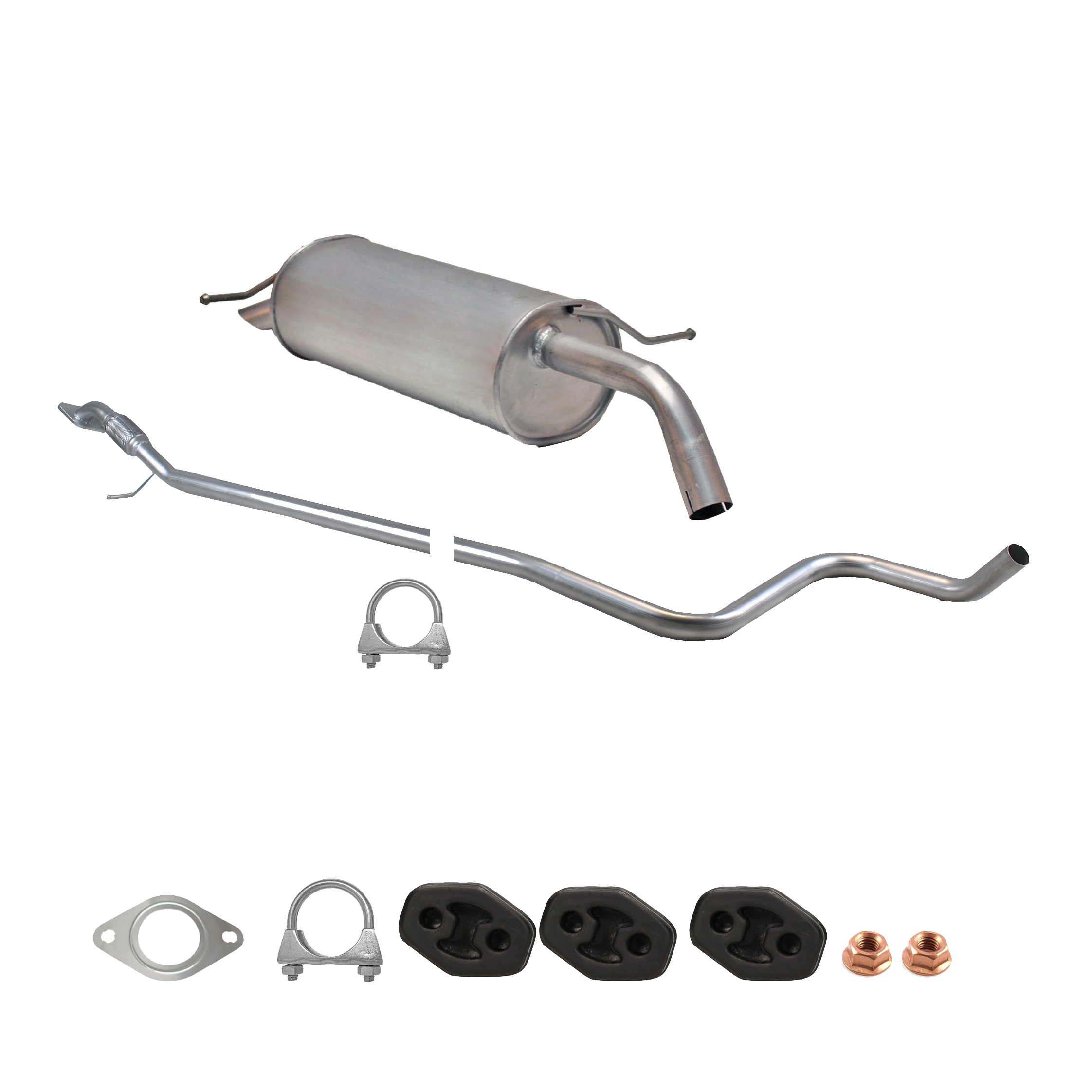 Zestaw tłumików do Ford Fiesta MK VI 1,2 16V EURO4 - obrazek 2