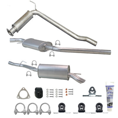 Tłumik przedni + środkowy + końcowy do VW T4 Transporter 2.5 TDI od 1990- SWB/LWB