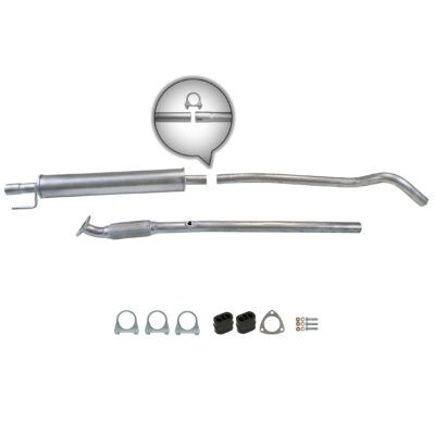 Tłumik środkowy do Opel Corsa C 1.4i 16V 09/2000-12/2006