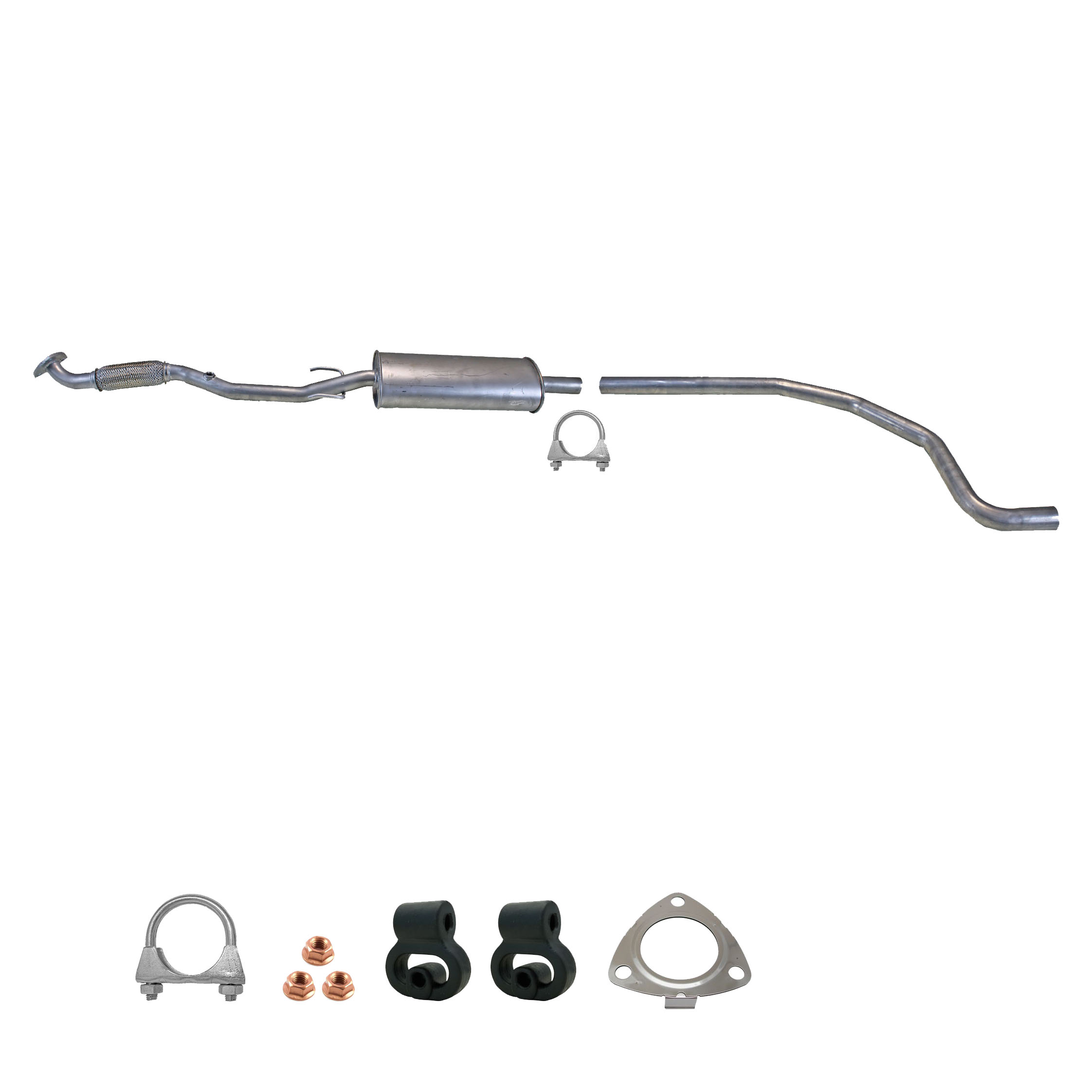Tłumik środkowy do Opel Corsa D 1.4i 16V 66KW od 2006 - obrazek 2