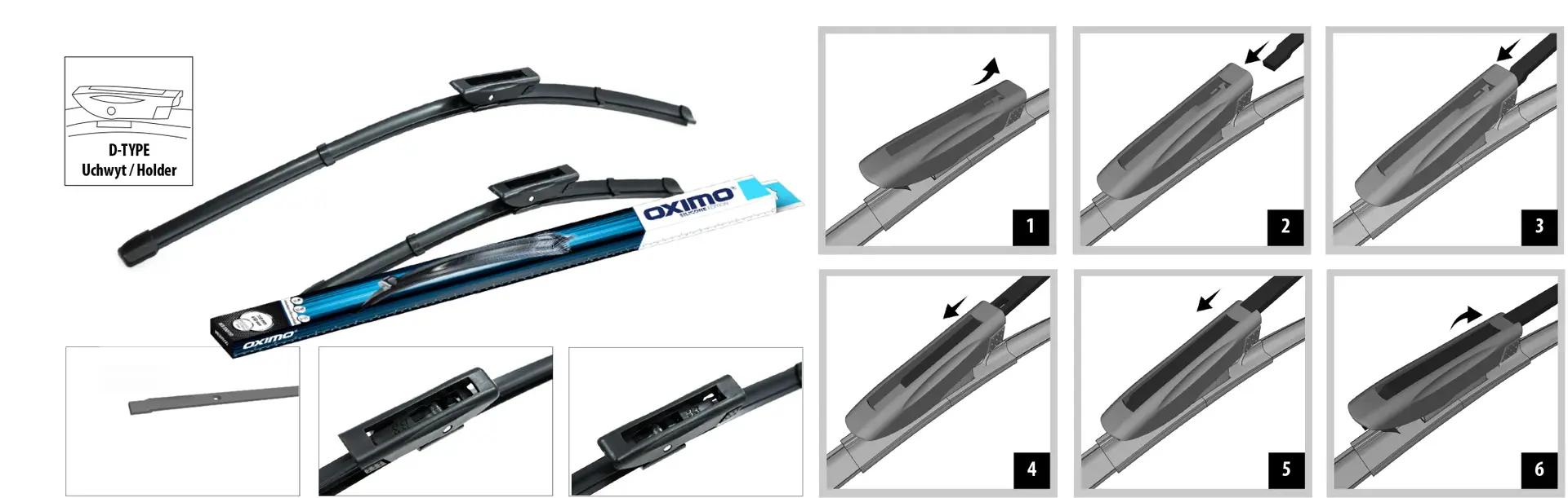 Zestaw wycieraczek do Citroen C3 Picasso MPV 2010- - obrazek 7