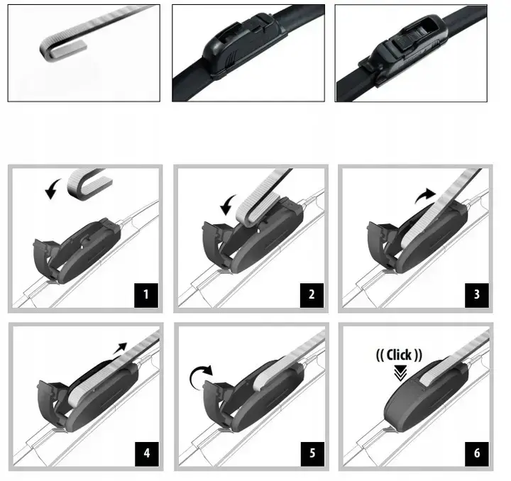 Zestaw wycieraczek do Ford Focus HATCHBACK 1998-2004 - obrazek 5